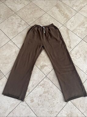 MNML Brown Relaxed Straight-Leg Joggers